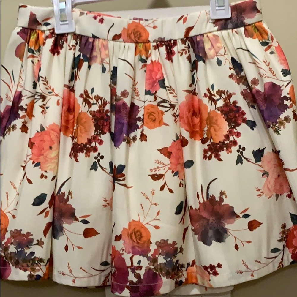 Floral skater skirt